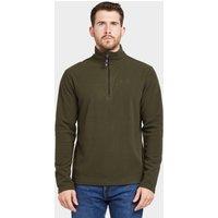 Mens Bracken Half Zip Fleece Khaki, Khaki