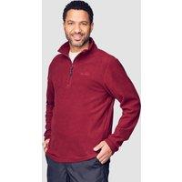 Mens Bracken Half Zip Fleece Red