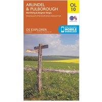 Explorer OL10 Arundel & Pulborough Map With Digital Version, Orange