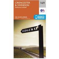 Explorer 169 Cirencester & Swindon Map With Digital Version, Orange