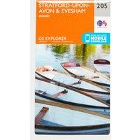 Explorer 205 Stratford-upon-Avon & Evesham Map With Digital Version, Orange