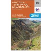 Explorer 215 Newton & Llanfair Caereinion Map With Digital Version, Orange