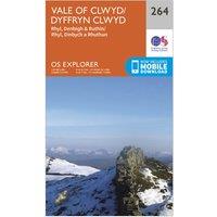 Explorer 264 Vale of Clwyd, Rhyl, Denbigh & Ruthin Map With Digital Version