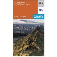 Explorer 350 Edinburgh Map With Digital Version, Orange