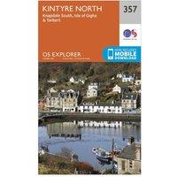 Explorer 357 Kintyre North Map With Digital Version, Orange