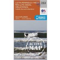 Explorer Active 253 Lleyn Peninsula West Map With Digital Version, Orange