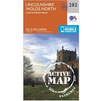 Explorer Active 282 Lincolnshire Wolds North Map With Digital Version, Orange