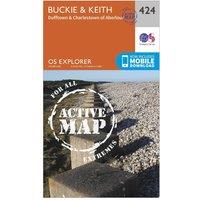 Explorer Active 424 Buckie & Keith Map With Digital Version, Orange