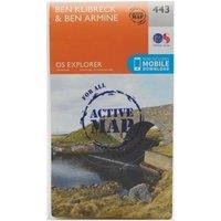 Explorer Active 443 Ben Klibreck & Ben Armine Map With Digital Version, Orange