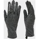Merino Liner Gloves, Grey