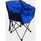 Quilted Tub Chair, Blue