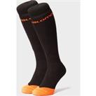 Men's Morillion Ski Socks 2 Pack, Black