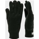 Thinsulate Knit Fleece Gloves, Black