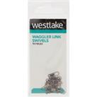 Waggler Link Swivels Size 12, Silver