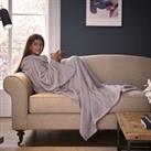 Snugsie Teddy Fleece Wearable Blanket, Grey