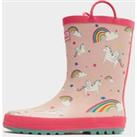 Kids' Unicorn Wellington Boots, Pink