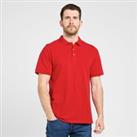 Men's Washed Polo Shirt, Red