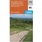 Explorer 190 Malvern Hills & Bredon Hill Map With Digital Version, Orange