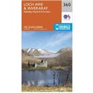 Explorer 360 Loch Awe & Inverarary Map With Digital Version, Orange