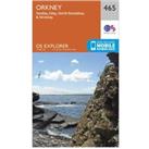 Explorer 465 Orkney Map With Digital Version, Orange