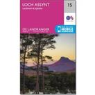 Landranger 15 Loch Assynt, Lochinvar & Kylesku Map With Digital Version, Pink