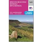 Landranger 160 Brecon Beacons Map With Digital Version, Pink