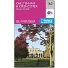OS Landranger 163 Cheltenham & Cirencester, Stow-on-the-Wold Map, Pink