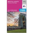 Landranger 172 Bristol, Bath & Thornbury Map With Digital Version, Pink