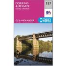 Landranger 187 Dorking, Reigate & Crawley Map With Digital Version, Pink
