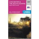 Landranger 197 Chichester & The South Downs Map With Digital Version, Pink