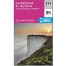 Landranger 199 Eastbourne & Hastings, Battle & Heathfield Map With Digital Version, Pink
