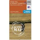 Explorer Active 206 Edge Hill & Fenny Compton Map With Digital Version, Orange