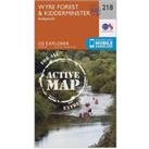 Explorer Active 218 Kidderminster & Wyre Forest Map With Digital Version, Orange