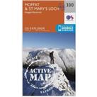 Explorer Active 330 Moffat & St Mary's Loch Map With Digital Version, Orange