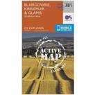 Explorer Active 381 Blairgowrie, Kirriemuir & Glamis Map With Digital Version, Orange
