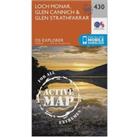 Explorer Active 430 Loch Monar, Glen Cannich & Glen Strathfarrar Map With Digital Version, Orang