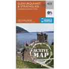 Explorer Active 431 Glen Urquhart & Strathglass Map With Digital Version, Orange