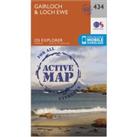 Explorer Active 434 Gairloch & Loch Ewe Map With Digital Version, Orange