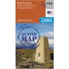 Explorer Active 468 Shetland - Mainland North East Map With Digital Version, Orange