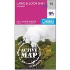 Landranger Active 16 Loch Assynt, Lochinver & Kylesku Map With Digital Version, Pink