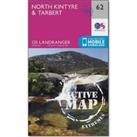Landranger Active 62 North Kintyre & Tarbert Map With Digital Version, Pink