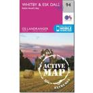 Landranger Active 94 Whitby, Esk Dale & Robin Hood's Bay Map With Digital Version, Pink