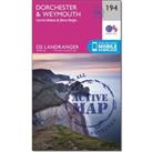Landranger Active 194 Dorchester & Weymouth, Cerne Abbas & Bere Regis Map With Digital Versi