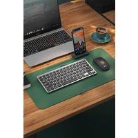 Living and Home Wireless bluetooth Keyboard and Mouse Set with 2.4G USB Receiver in Black