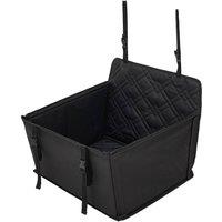Living and Home Waterproof Pet Car Seat Bed with Safety Belt in Black | Size: Size 1
