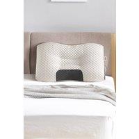 Living and Home Premium Sleep Support Knitted Pillow for All Seasons in White | Size: Double