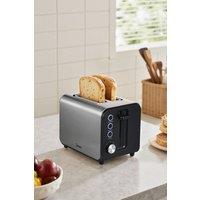 Living and Home 2 Slice Toaster with 7 Browning Levels in Silver