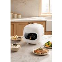 Living and Home 1.2L Multifunctional Mini Rice Cooker in White
