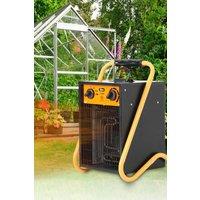 Living and Home 3.3KW Electric Fan Heater for Garage and Workshop in Black