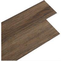 Living and Home 36Pcs PVC Wooden Self-adhesive Laminate Flooring Planks in Dark Brown